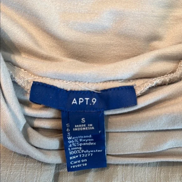 Apt. 9 Beige Midi Wrap Skirt Asymmetrical High-Low - Picture 4 of 11